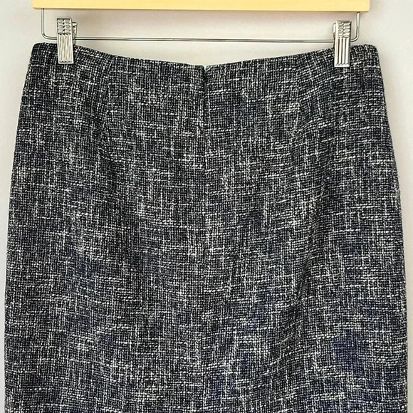 Michael by Michael Kors Tweed Skirt Navy/Lt. Gray Size 4 - Picture 7 of 15